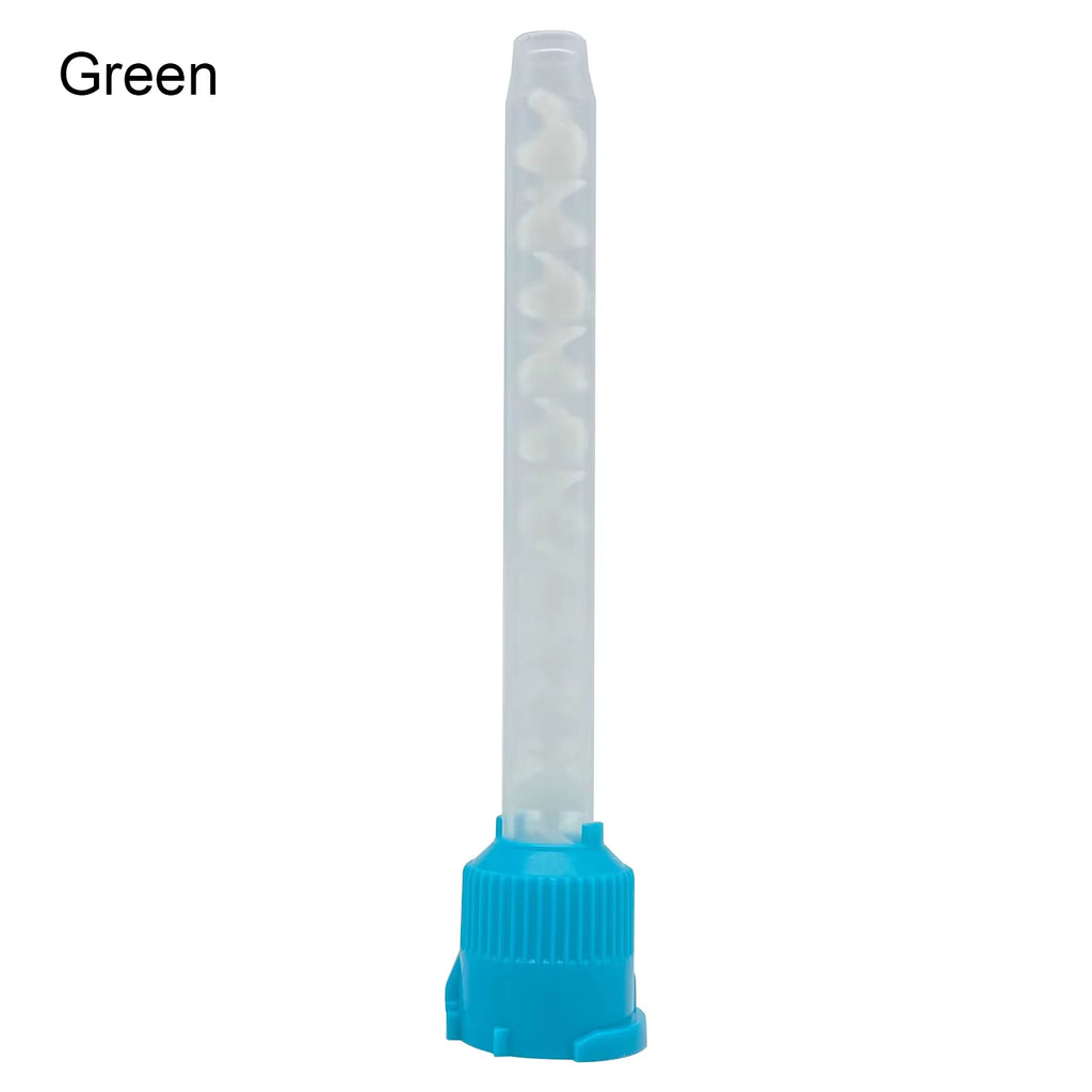 50Pcs Dental Materials Dentistry Silicone Rubber Conveying Mixing Head Disposable Impression Nozzles Mixing Tips Mixing Tube