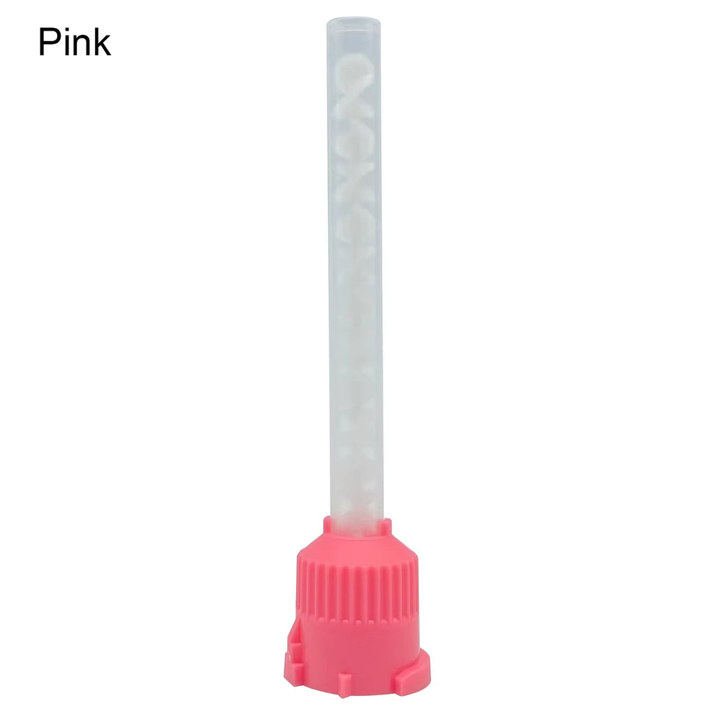 50Pcs Dental Materials Dentistry Silicone Rubber Conveying Mixing Head Disposable Impression Nozzles Mixing Tips Mixing Tube